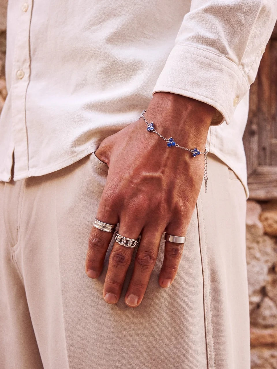Brazalete azúl