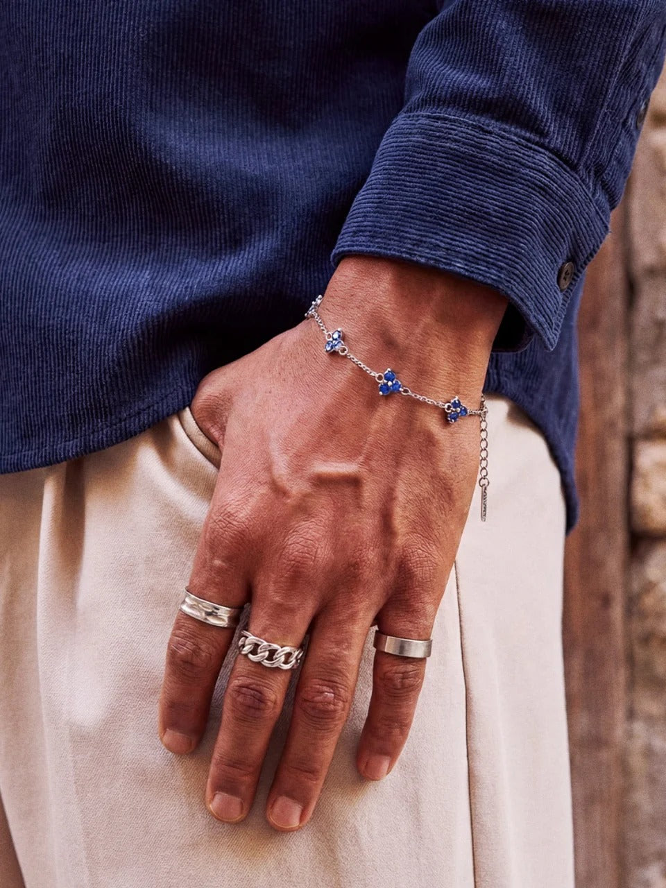 Brazalete azúl